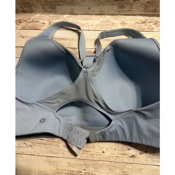 Athleta Advance Sports Bra Size 38DD Full Coverage Pale Blue Athleisure Workout - Picture 5 of 5